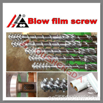 Fabricación de tornillo y barril de HDPE de película soplada en zhoushan